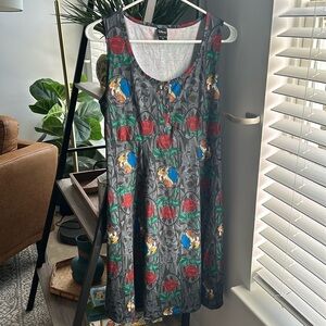 Disney “Beauty and the Beast” Summer Dress, size XL. Snap buttons/adjustable